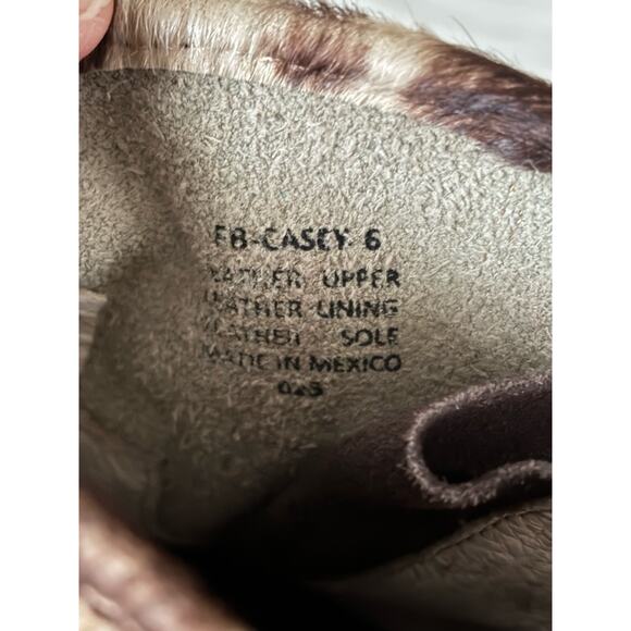 FREEBIRD By Steven Casey Ankle Booties Brown Leopard Boots 6 - Picture 11 of 12